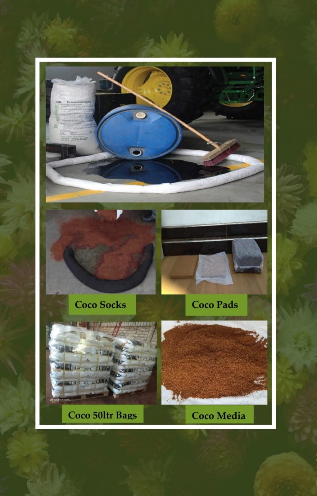 Coir Fiber — industrial absorbent use